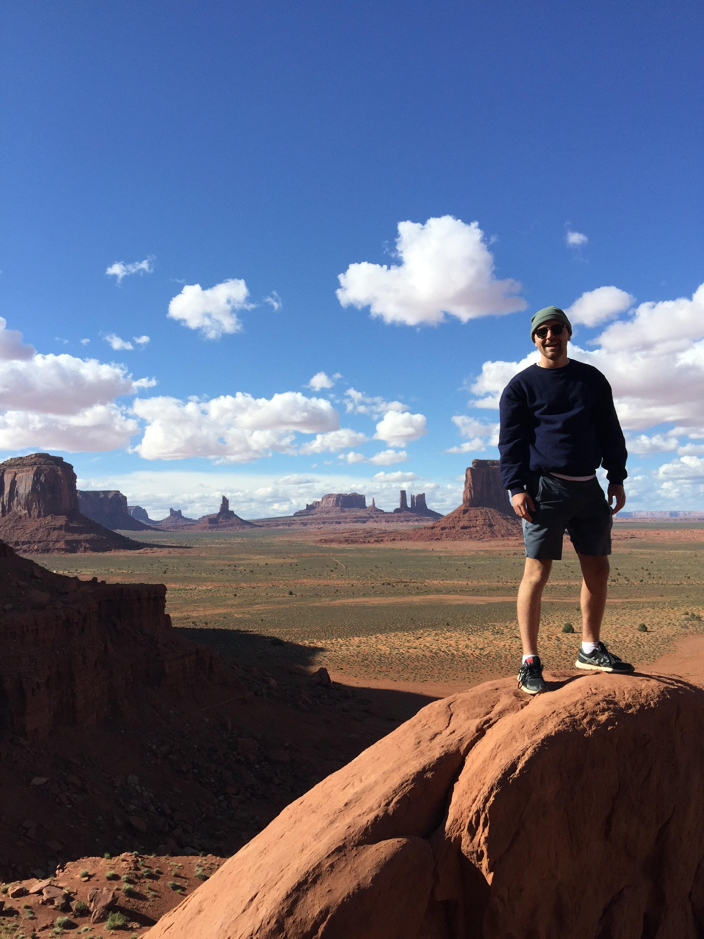 Adam exploring the desert